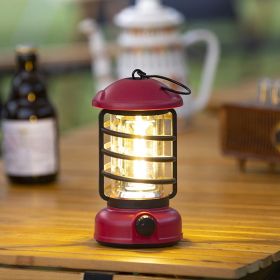400 Lumens NEW Retro Camping Lights (Color: L803B-Red)