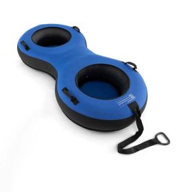 Outdoor Recreation Activities 80" 2-Person Inflatable Snow Sled (Type: Sled, Color: Blue)