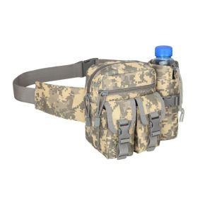 Tactical Waist Bag Denim Waist pack With Water Bottle Holder (Color: ACU Camouflage)