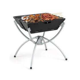 Outdoor Travel Portable 3-in-1 Camping Campfire Grill (Type: Grill, Color: silver)